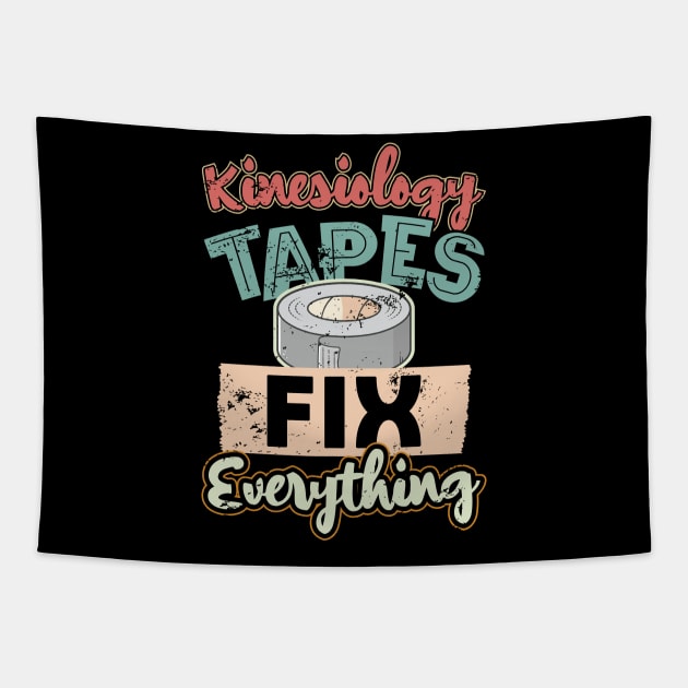 Kinesiology Tape Humor Therapist Therapy Tapestry by aneisha