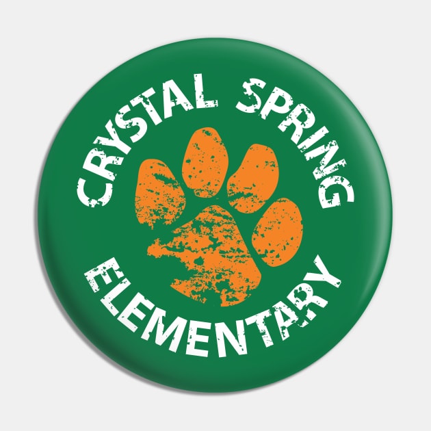 CSE Tiger Paw Pin by Crystal Spring Elementary