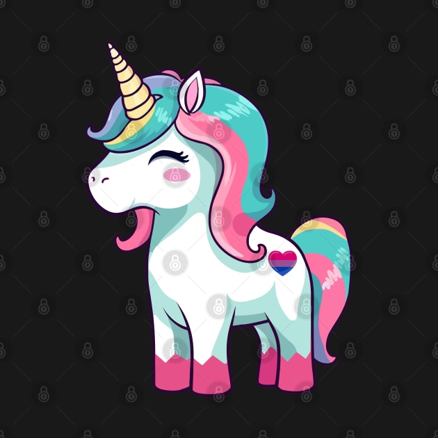 Bisexual Pride Unicorn by PicklePrintables