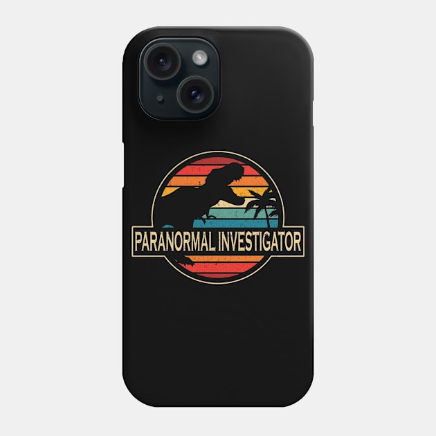 Paranormal Investigator Dinosaur Phone Case by SusanFields