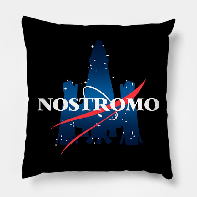 Nostromo //Xenomorph Weyland Corp Ripley Mashup Classic Horror Movie Pillow by leepianti