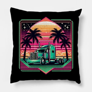 Retro 80’s trucker Pillow