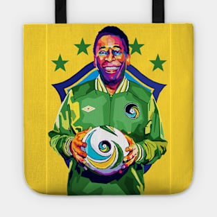 Pele Legend Football Wpap Pop Art Tote