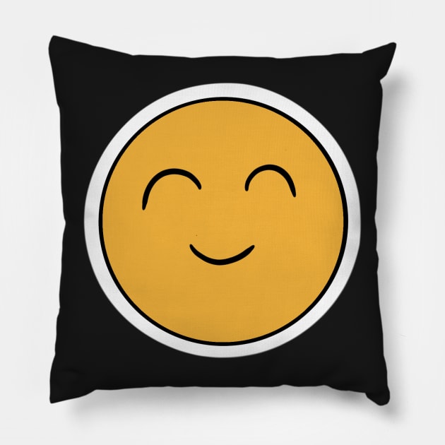 Smiley Pillow by Meg-Hoyt