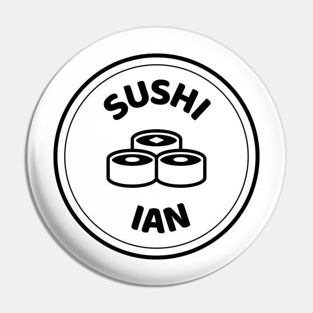 Sushi Ian (dark) Pin by mikevotava