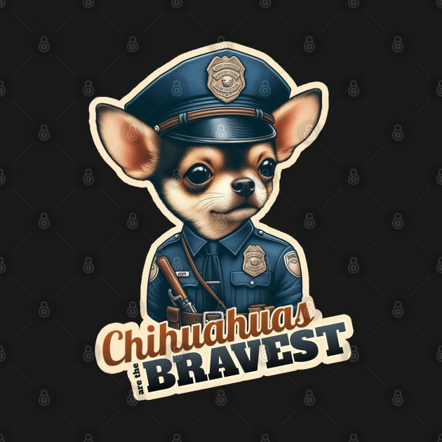 Chihuahua Policeman by k9-tee