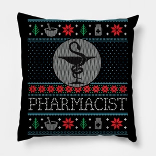 Pharmacy Student Pharmacist Ugly Christmas Xmas Pillow