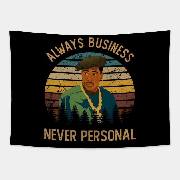 Graphic Art Always Business Tapestry by Black Demon Bear