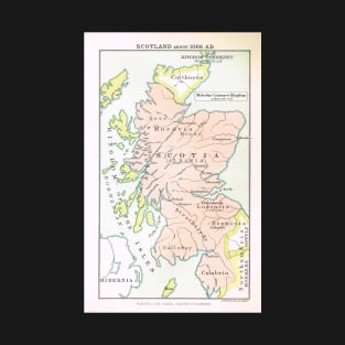 Map of Scotland in 1066 T-Shirt