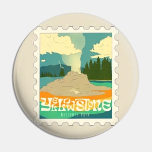 Yellowstone National Park Stamp Pin