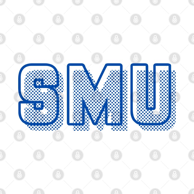 SMU Logo Dots Blue by one-broke-kid