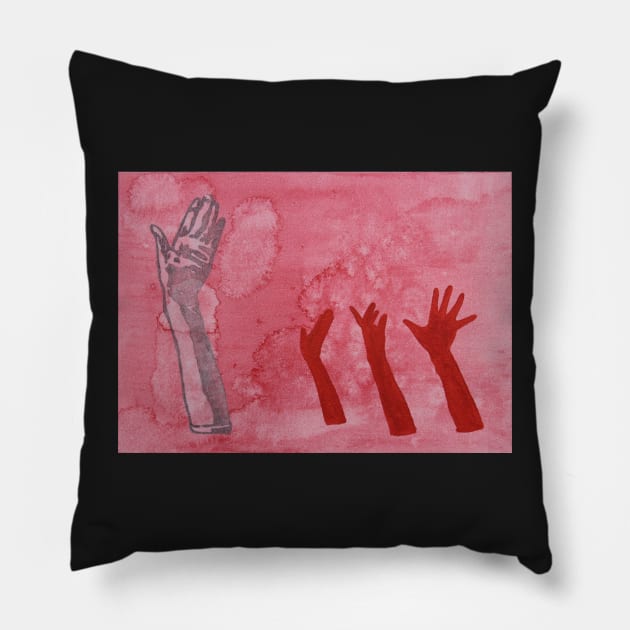 Survival Skills: Gloves Pillow by ellenmueller