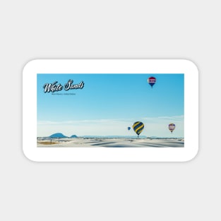 White Sands Hot Air Balloon Invitation Magnet