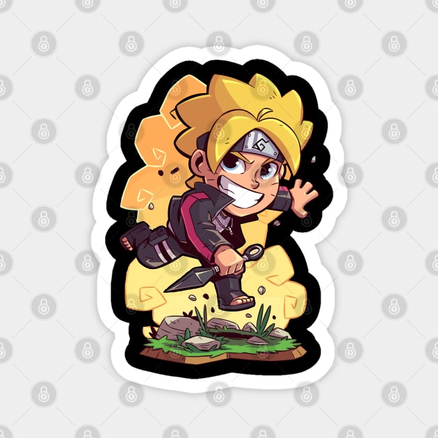 Chibi Boruto Uzumaki - Cool Art Magnet by Otaku Vibes