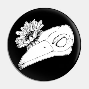 THE CROW WITH A SUNFLOWER Pin