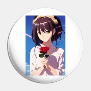 Rose Girl Pin