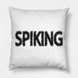 Spiking typography design Pillow