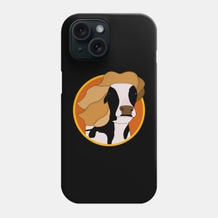 Cow with Blond Wig Phone Case