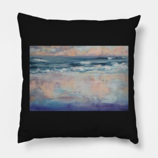 Rainbow Beach sunset reflections Pillow