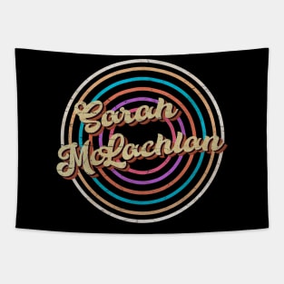 vintage circle line color Sarah McLachlan Tapestry