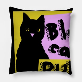 Black cats RULE Pillow
