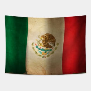 Grunge Flag of Mexico Tapestry