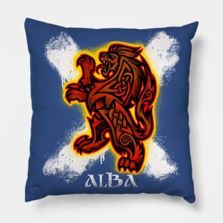 Scottish Lion and Saltire Pillow