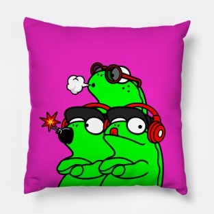 Lazy Frogs Crew 04 Pillow