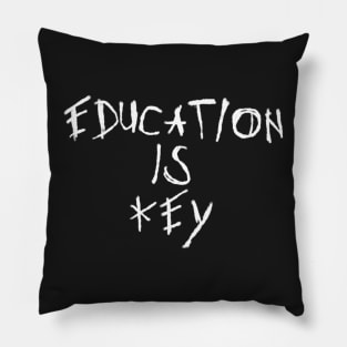 Education is key (White) Pillow