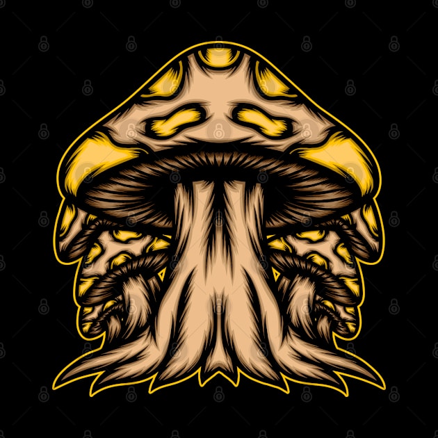 Mushroom illustration by WODEXZ