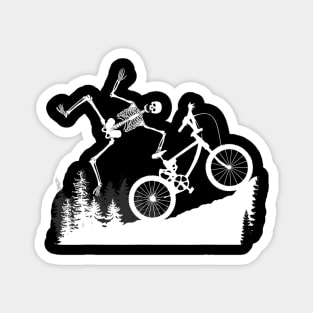 Funny Skeleton BMX Halloween Gift For Men And Boys Magnet