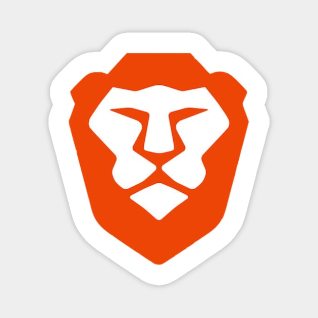 Brave Browser Logo Magnet by CryptographTees