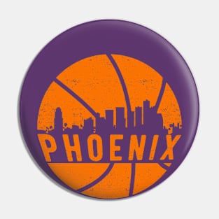 Phoenix Basketball B-Ball City Arizona State Pin