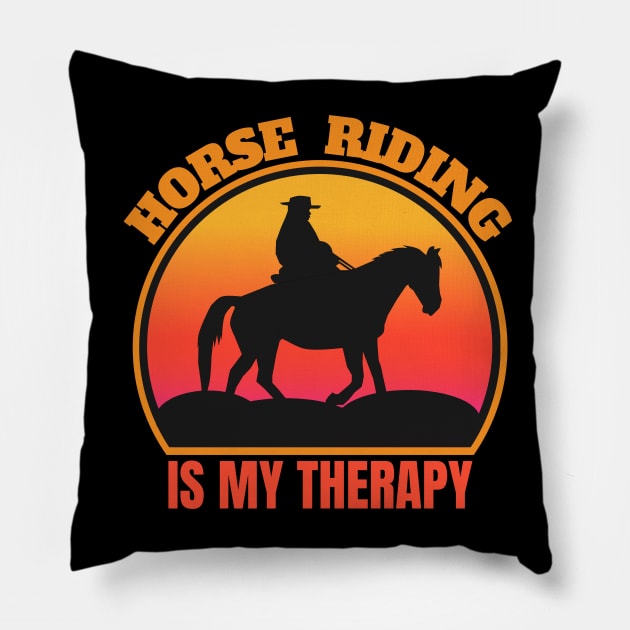 Horse Riding In My Theory Pillow by FullOnNostalgia