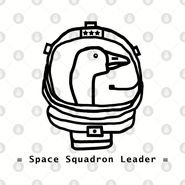 Space Astronaut Goose Portrait Drawing by ellenhenryart