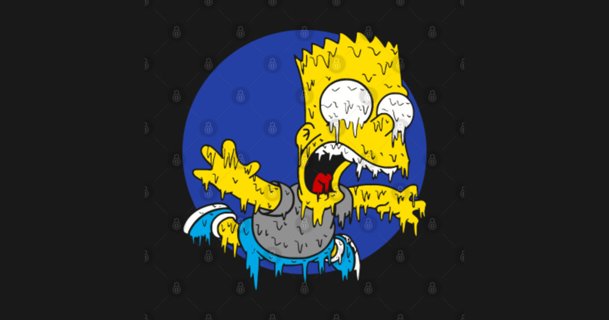Simpsons Bart Simpson Flying Simpsons Sticker Teepublic