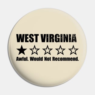 West Virginia One Star Review Pin