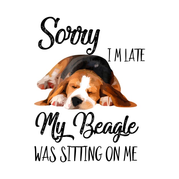 Sorry I'm late My Beagle was sitting on me by AdelaidaKang