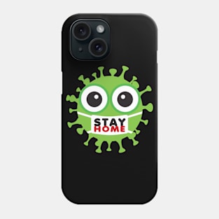 Quarantine Funny and Cute Face Mask Virus Phone Case