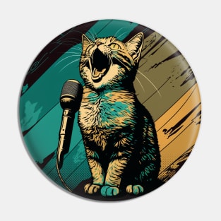 Singer Cat Pin