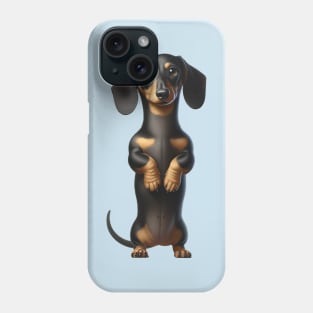 Dachshund Wiener Dog Standing & Begging Love Cute Phone Case