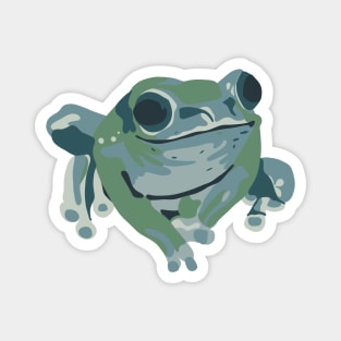 Pop Art Frog Portrait Magnet