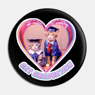 Cat Graduation Pin