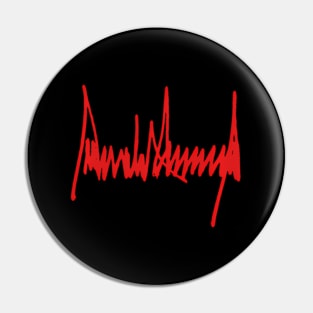 President Trump Signature Pin