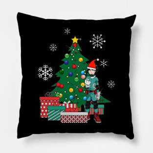 Izuku Midoriya Around The Christmas Tree Pillow