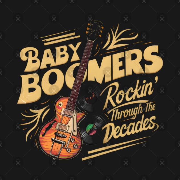 "Retro Riffs: Baby Boomers Rockin' the Decades" by WEARWORLD