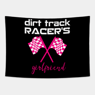 Dirt Track Racing Girlfriend Racetrack Gear Stock Car Racing Tapestry