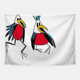 Birds chatting Tapestry