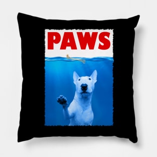 Spud Head Chic Trendy Tee for Fans of Bull Terriers Pillow