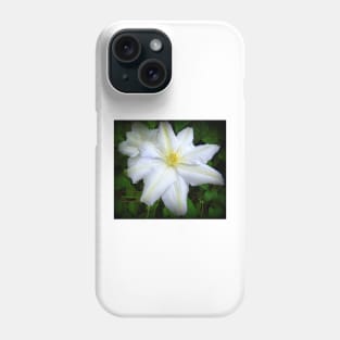 White Clematis Phone Case